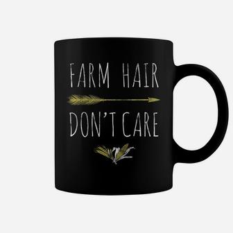 Farm Hair Don't Care Tee Farmers Women Christmas Gift Coffee Mug | Crazezy UK