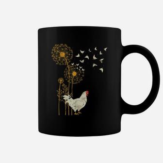 Farmer Poultry Bird Flower Farm Animal Dandelion Chicken Coffee Mug | Crazezy CA