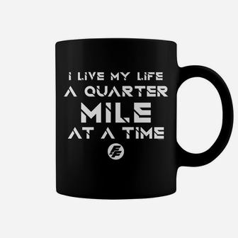 Fast & Furious Life At A Quarter Mile At A Time Word Stack Coffee Mug | Crazezy CA