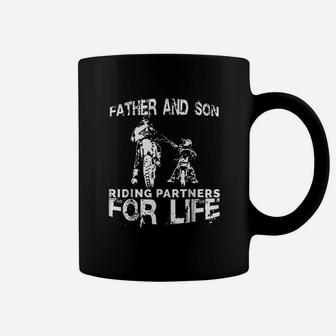 Father And Son Riding Partners For Life Dads Sons Coffee Mug | Crazezy