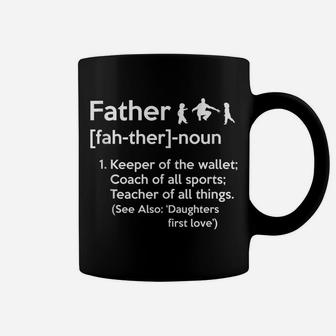 Father Noun Funny Definition Dad Funny Father's Day Coffee Mug | Crazezy