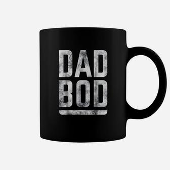 Fathers Day Dad Bod Bold Distressed Text Graphic Coffee Mug | Crazezy