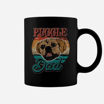 Fathers Day Dog Lover Dog Owner Puggle Dad Pet Retro Puggle Sweatshirt Coffee Mug | Crazezy DE