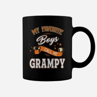 Fathers Day Shirt My Favorite Boys Call Me Grampy Coffee Mug | Crazezy