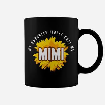 Favorite People Call Me Mimi Shirt Sunflower Gift Coffee Mug | Crazezy