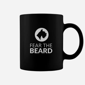 Fear The Beard Funny Schnauzer Lover Coffee Mug | Crazezy