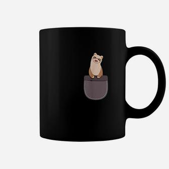 Ferret Pocket Funny Ferret Pet Coffee Mug | Crazezy UK