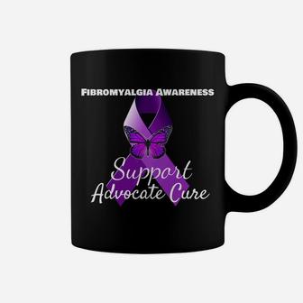 Fibromyalgia Awareness Purple Butterfly Coffee Mug - Thegiftio UK