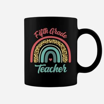 Fifth Grade Teacher Funny Teaching 5Th Leopard Rainbow Fun Coffee Mug | Crazezy UK