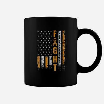 Fight Usa Flag Leukemia Awareness Coffee Mug | Crazezy UK