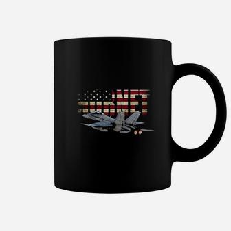 Fighter Plane Us Flag Coffee Mug | Crazezy