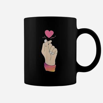 Finger Heart Coffee Mug | Crazezy AU