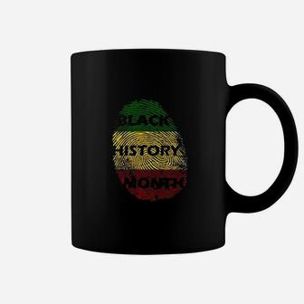 Fingerprint Black History Month Pride Black Africa Coffee Mug - Seseable