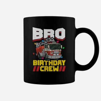 Fire Truck Firefighter Party Brother Bro Birthday Crew Coffee Mug | Crazezy