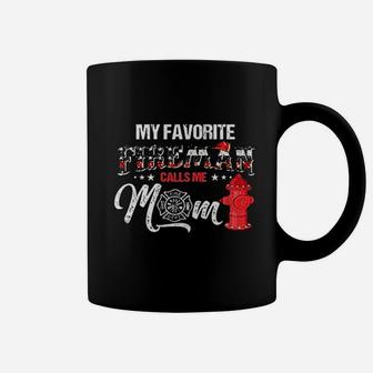 Firefighter My Favorite Fireman Calls Me Mom Coffee Mug | Crazezy UK