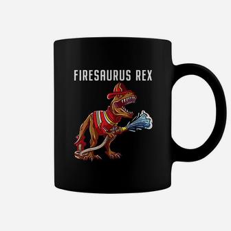 Firefighter T Rex Dinosaur Coffee Mug | Crazezy