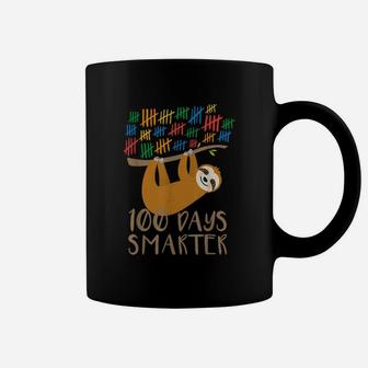 First 100 Days Of School Sloth 100 Days Smarter Coffee Mug - Seseable