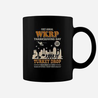 First Annual Wkrp Thanksgiving Day Turkey Drop Coffee Mug | Crazezy AU