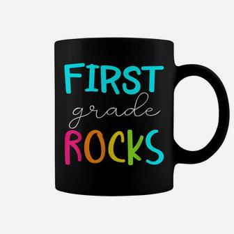 First Grade Rocks Shirt Team 1St Grade Teacher Coffee Mug | Crazezy DE