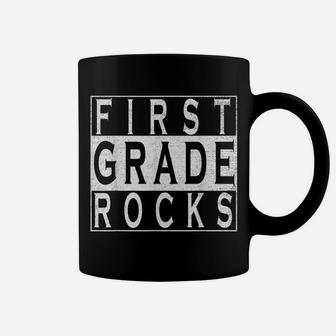 First Grade Rocks Teacher 1St Grade Student School Pride Coffee Mug | Crazezy CA