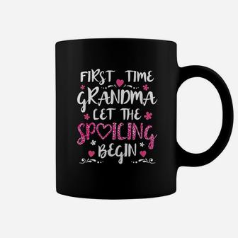 First Time Grandma Let The Spoiling Begin Coffee Mug | Crazezy