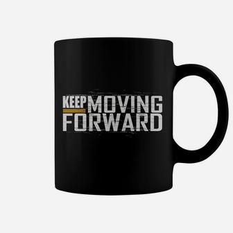 Fitness Gym Keep Moving Forward Art In Front And Back Coffee Mug | Crazezy CA