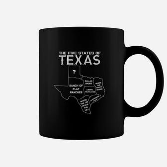 Five States Of Texas Coffee Mug | Crazezy
