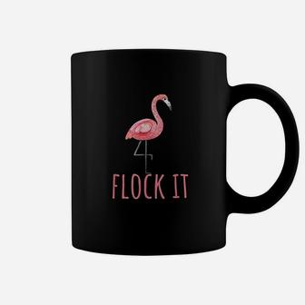 Flamingo Gifts Funny Pun Flock It Coffee Mug - Thegiftio UK