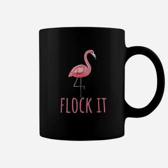 Flamingo Gifts Funny Pun Flock It Coffee Mug - Thegiftio UK