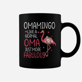 Flamingo Omamingo Like A Normal Oma Floral Funny Grandma Coffee Mug | Crazezy AU