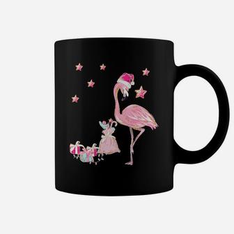 Flamingo Santa Clause Christmas Tee Gift Hawaiian Xmas Gift Sweatshirt Coffee Mug | Crazezy DE
