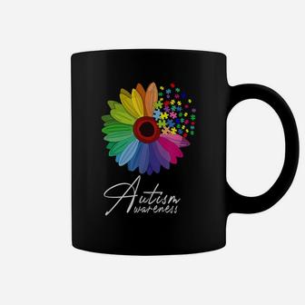 Floral Autism Awareness Daisy Flower For Men Women Kids Coffee Mug | Crazezy UK