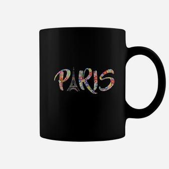 Floral Paris Eiffel Tower I Love Paris Cute France Coffee Mug | Crazezy DE