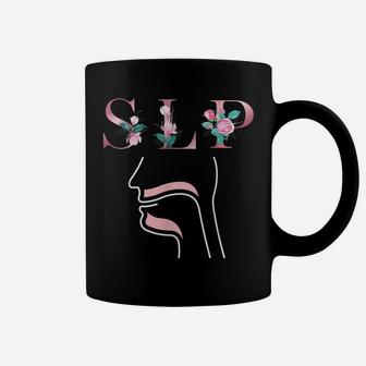 Floral Slp Speech Language Pathologist Coffee Mug | Crazezy