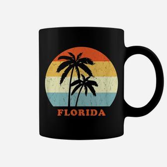 Florida Vintage Retro Sun & Palm Vacation Coffee Mug | Crazezy AU