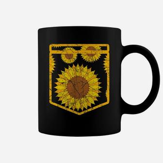Florist Floral Cute Yellow Flower Pocket Sunflower Coffee Mug | Crazezy