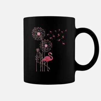 Flower Dandelion Exotic Animal Tropical Bird Pink Flamingo Coffee Mug | Crazezy CA