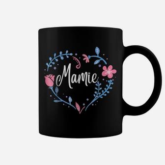 Flower Mamie Grandma Christmas Birthday Gift Tee Coffee Mug | Crazezy