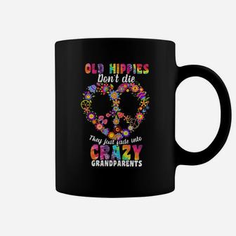 Flower Old Hippies Don’t Die They Just Fade Into Crazy Grandparents Coffee Mug - Thegiftio UK