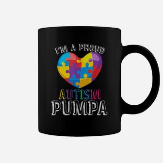 For Autism Pumpa Cute Puzzle Heart Awareness Coffee Mug - Monsterry