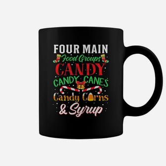 Four Main Food Groups Elf Buddy Christmas Pajama Shirt Xmas Coffee Mug | Crazezy AU