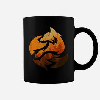 Fox Animal Design Gifts With Nature Trees Hunting Coffee Mug | Crazezy