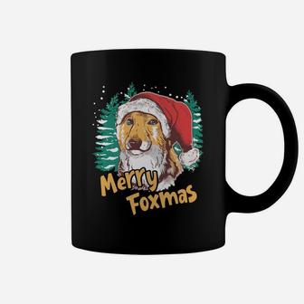 Fox Santa Merry Foxmas Christmas Xmas Family Holidays Gift Sweatshirt Coffee Mug | Crazezy UK