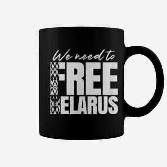 Free Belarus Belarusian Freedom Resistance Protest Coffee Mug - Monsterry