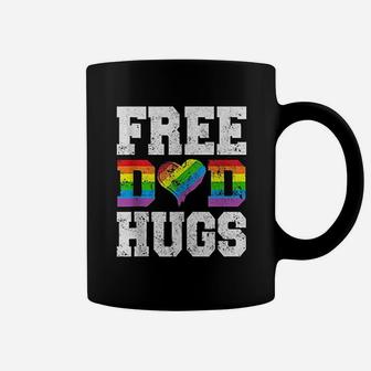 Free Dad Hugs Rainbow Coffee Mug | Crazezy