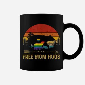 Free Mom Hugs Lgbt Pride Mama Bear Retro Tshirt Gift Coffee Mug | Crazezy UK