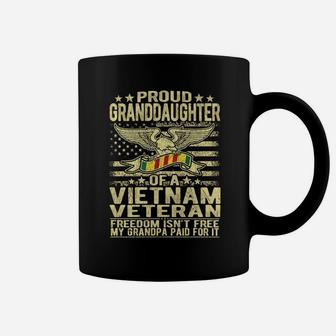 Freedom Isn't Free Granddaughter Of A Vietnam Veteran Gift Coffee Mug | Crazezy