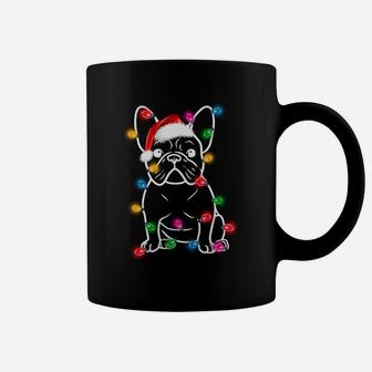 French Bulldog Lover Christmas Lights Dog Lovers Gift Coffee Mug | Crazezy DE