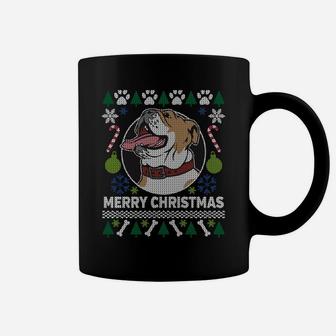 French Bulldog Merry Christmas Ugly Xmas Dog Paws Sweatshirt Coffee Mug | Crazezy CA