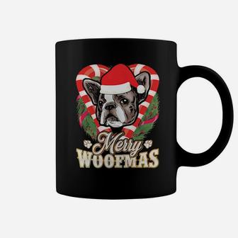 French Bulldog Merry Woofmas Frenchie Santa Dog Coffee Mug - Monsterry CA